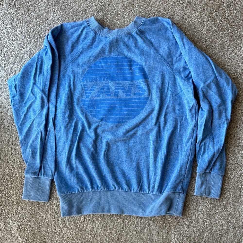 Vans Women's Blue Crewneck Sweater